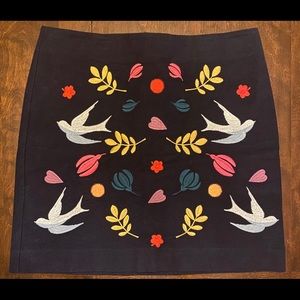 Boden Embroidered Mini Skirt